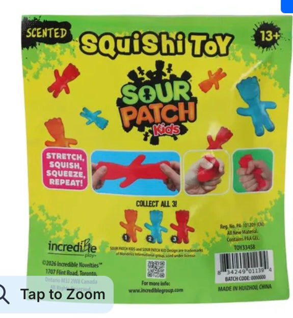 Sour Patch Kids Scented Squishy Toy