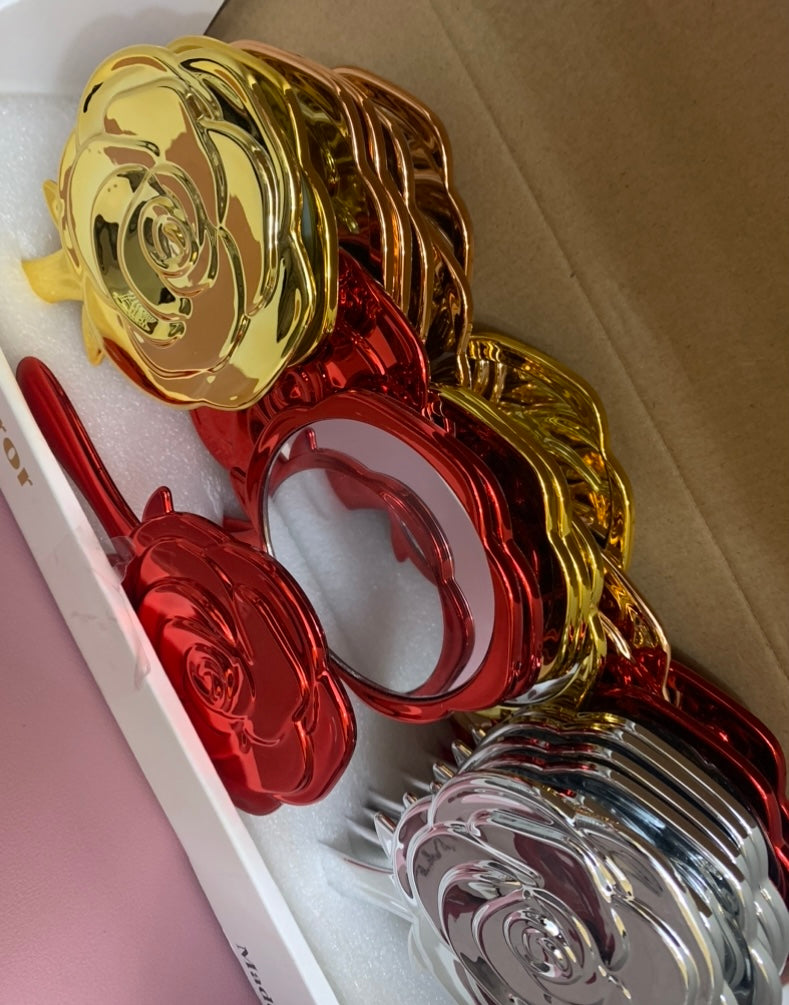 Rose Hand Held Mirrors