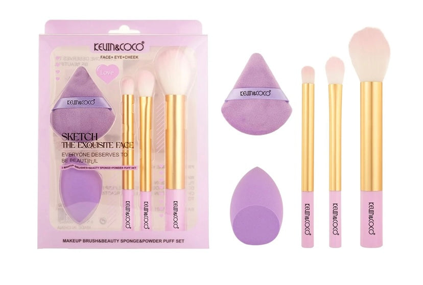 KC Brush, SpongeBob and Puff Makeup Set