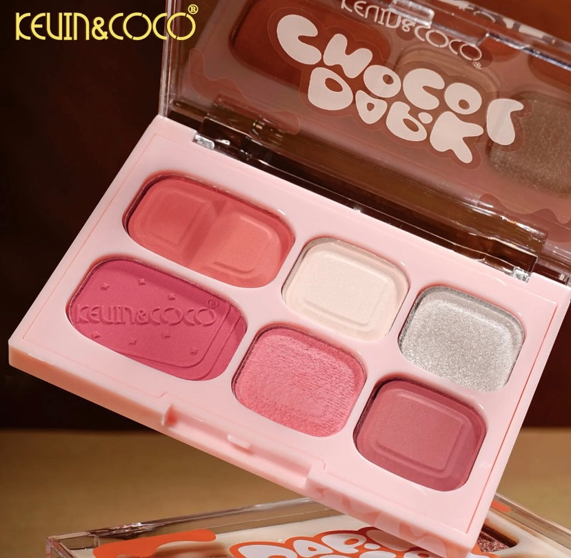 KC Dark Chocol Palette & Lip Gloss Set - KC1326