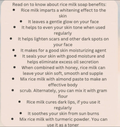 Natural Rice Soap