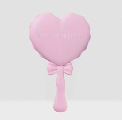 BC Pink Heart Hand Held Mirror