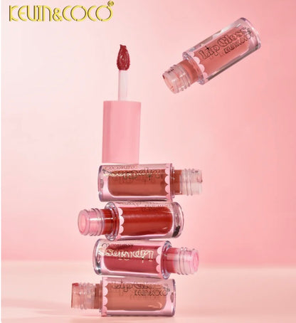 6 Color Bowknot Matte Nonsticky LipGloss Set