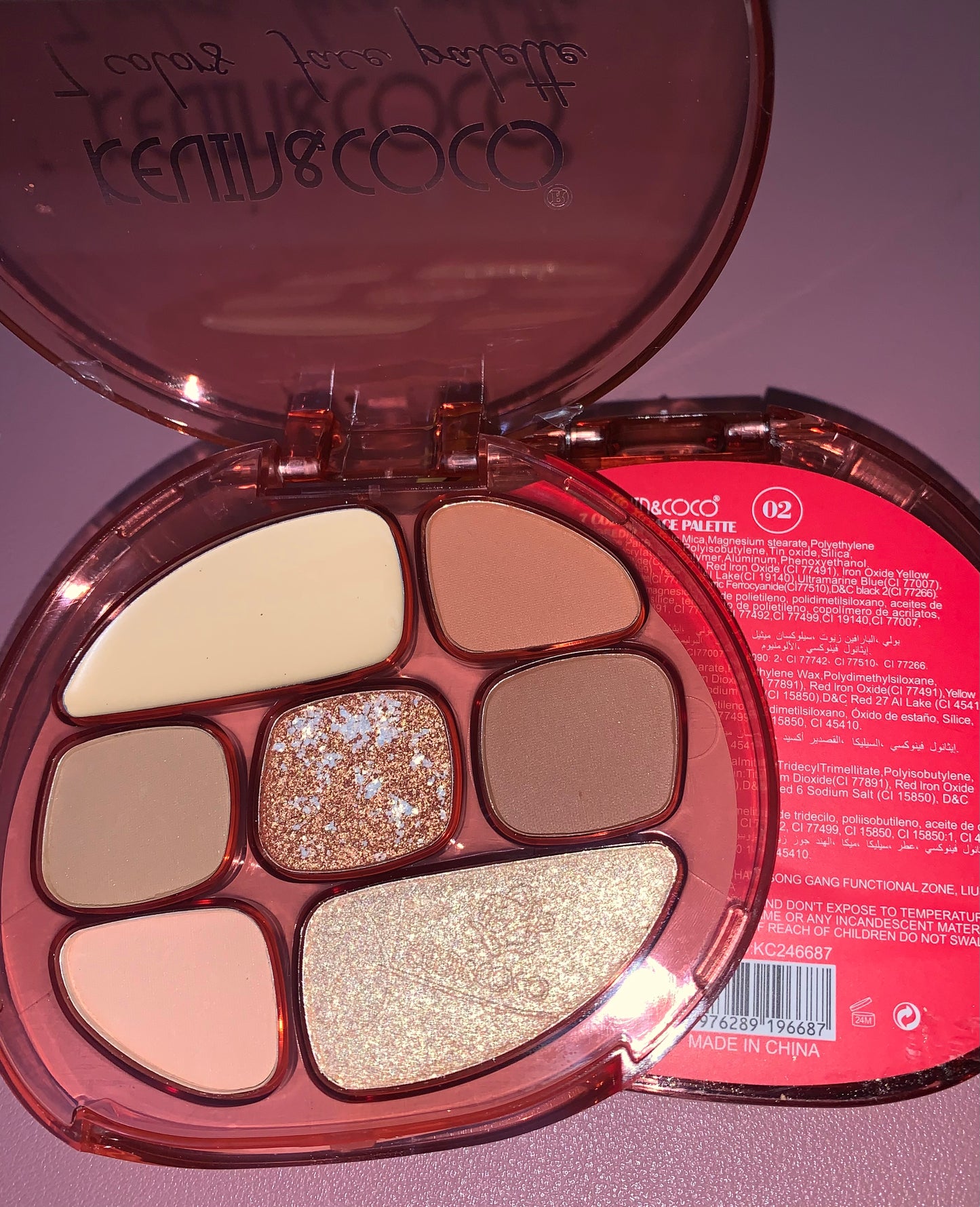 7 Colors Face Palette