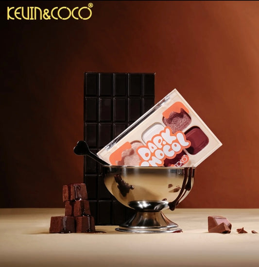 KC Dark Chocol Palette & Lip Gloss Set - KC1325