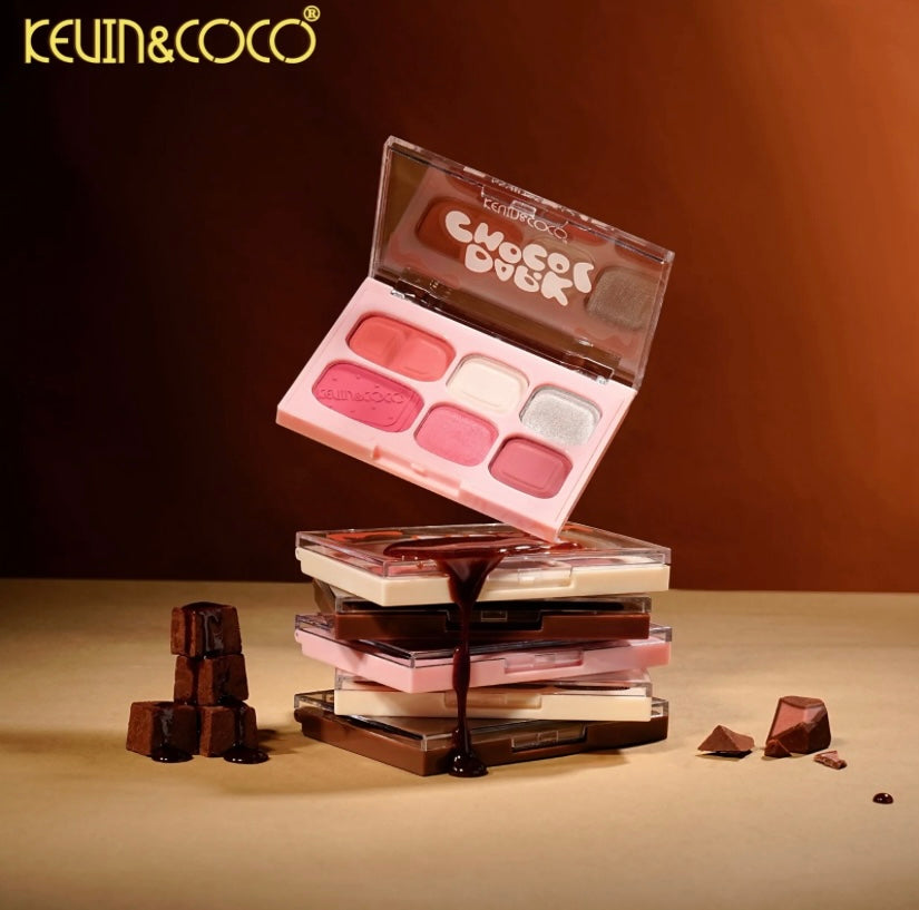 KC Dark Chocol Palette & Lip Gloss Set - KC1326