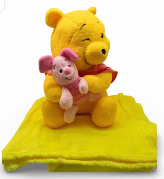 Soft Pooh and Friend Plush & Blanket