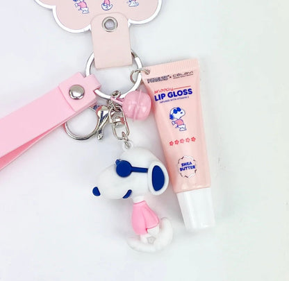 Celavi Peanuts Lip Gloss with Keychain