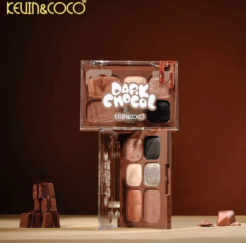 KC Dark Chocol Palette & Lip Glass Set - KC1327