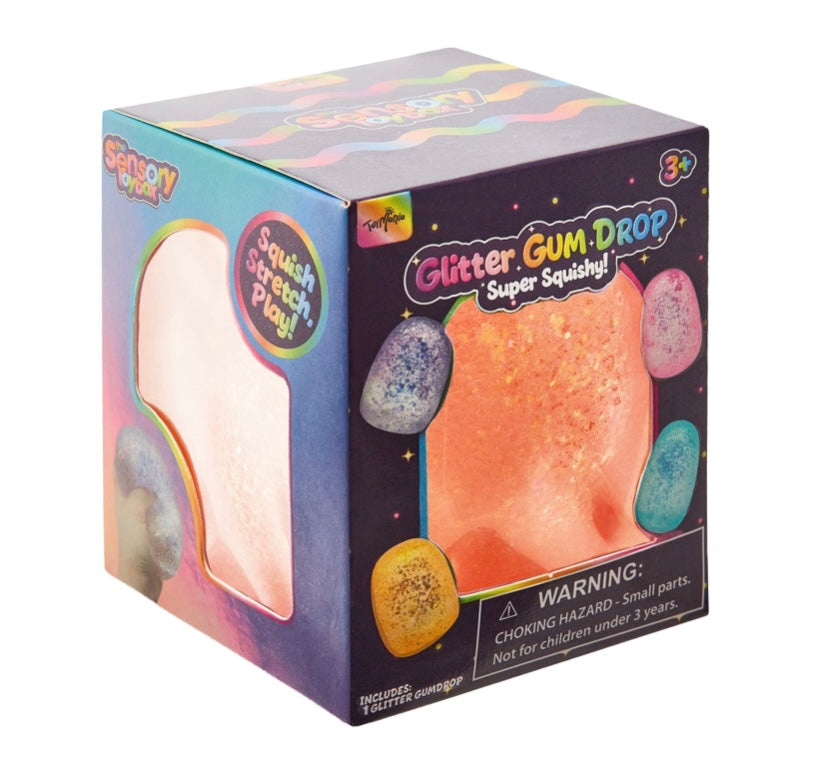 Squishy Glitter Gum Drops Stress Relief Toy