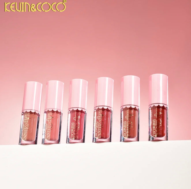 6 Color Bowknot Matte Nonsticky LipGloss Set