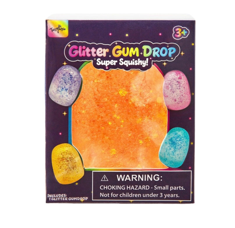 Squishy Glitter Gum Drops Stress Relief Toy
