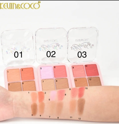 Mermaid 4 color Blush/Contour