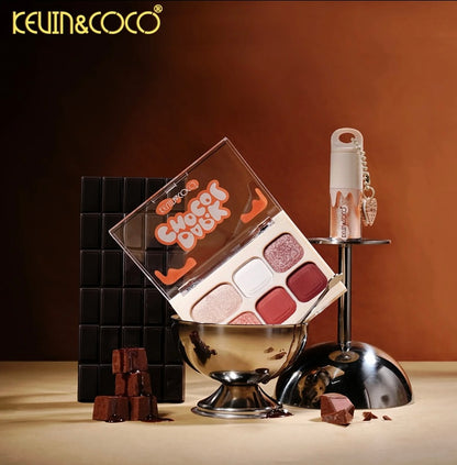 KC Dark Chocol Palette & Lip Gloss Set - KC1325
