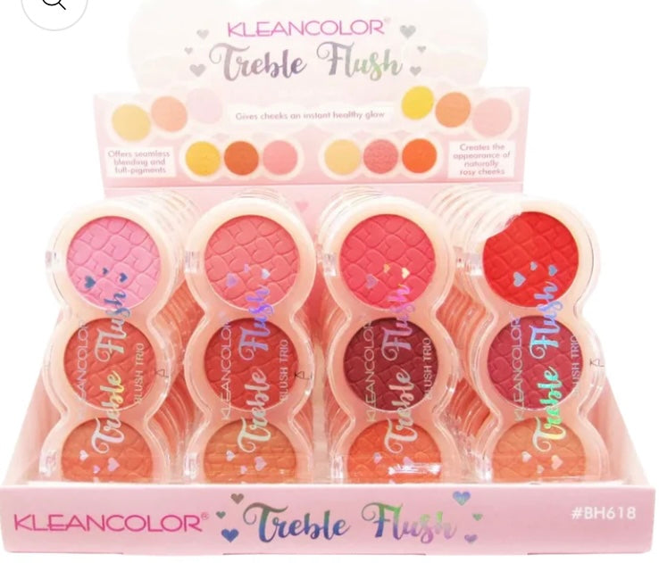 Treble Flush Blush Trios